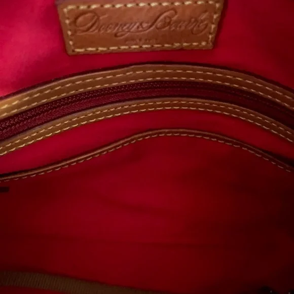 Dooney & Bourke Florentine Satchel Leather Tote Bag natural excellent condition - Picture 11 of 16